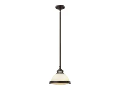 Elstead Hinkley Amelia Mini Dome Pendellampa 1x E27 Buckeye Brons