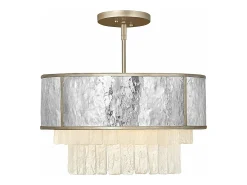 Elstead Hinkley Reverie Cylindrisk taklampa champagneguld