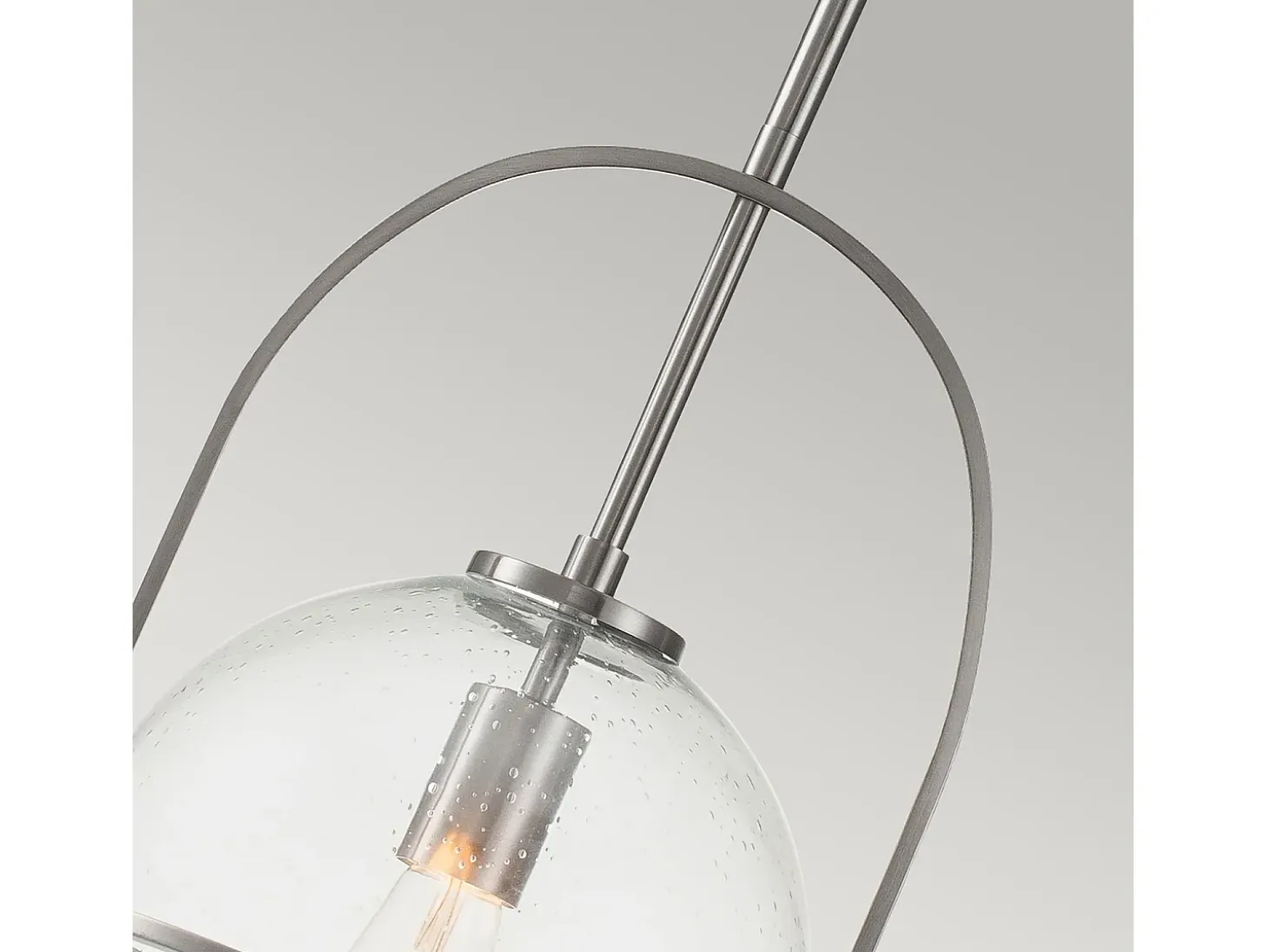 Elstead Hinkley Somerset Globe Pendel Taklampa Borstad Nickel