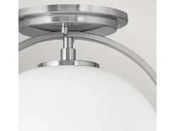 Elstead Hinkley Somerset Globe Taklampa Borstad Nickel