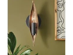 Elstead Hinkley Willow Vägglampa kolsvart med Deluxe guld