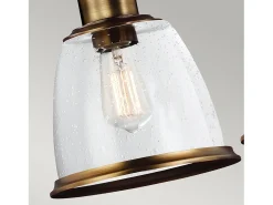 Elstead Hobson 3 Light Ceiling Island Chandelier Pendant Bar Light Brass, E27