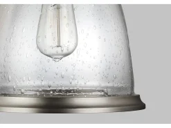 Elstead Hobson 1 Light Medium Dome Takhänge Satin Nickel, E27