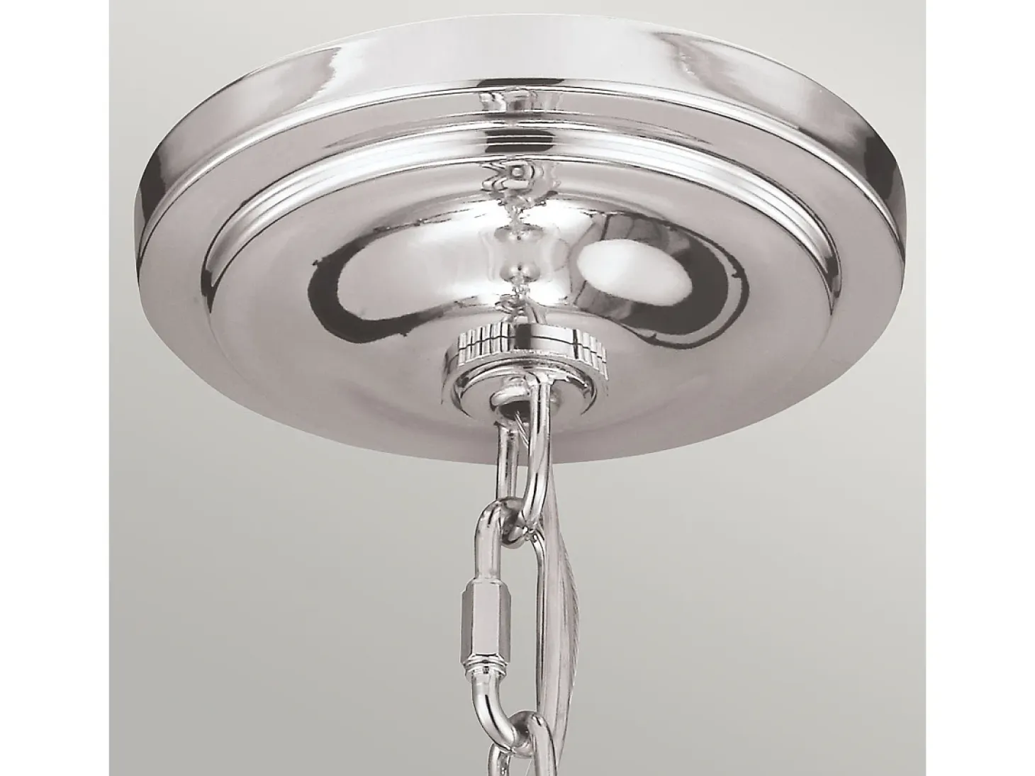 Elstead Hounslow 1 Light Ceiling Mini Pendel Polerad Nickel, E27