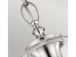 Elstead Hounslow 1 Light Ceiling Mini Pendel Polerad Nickel, E27