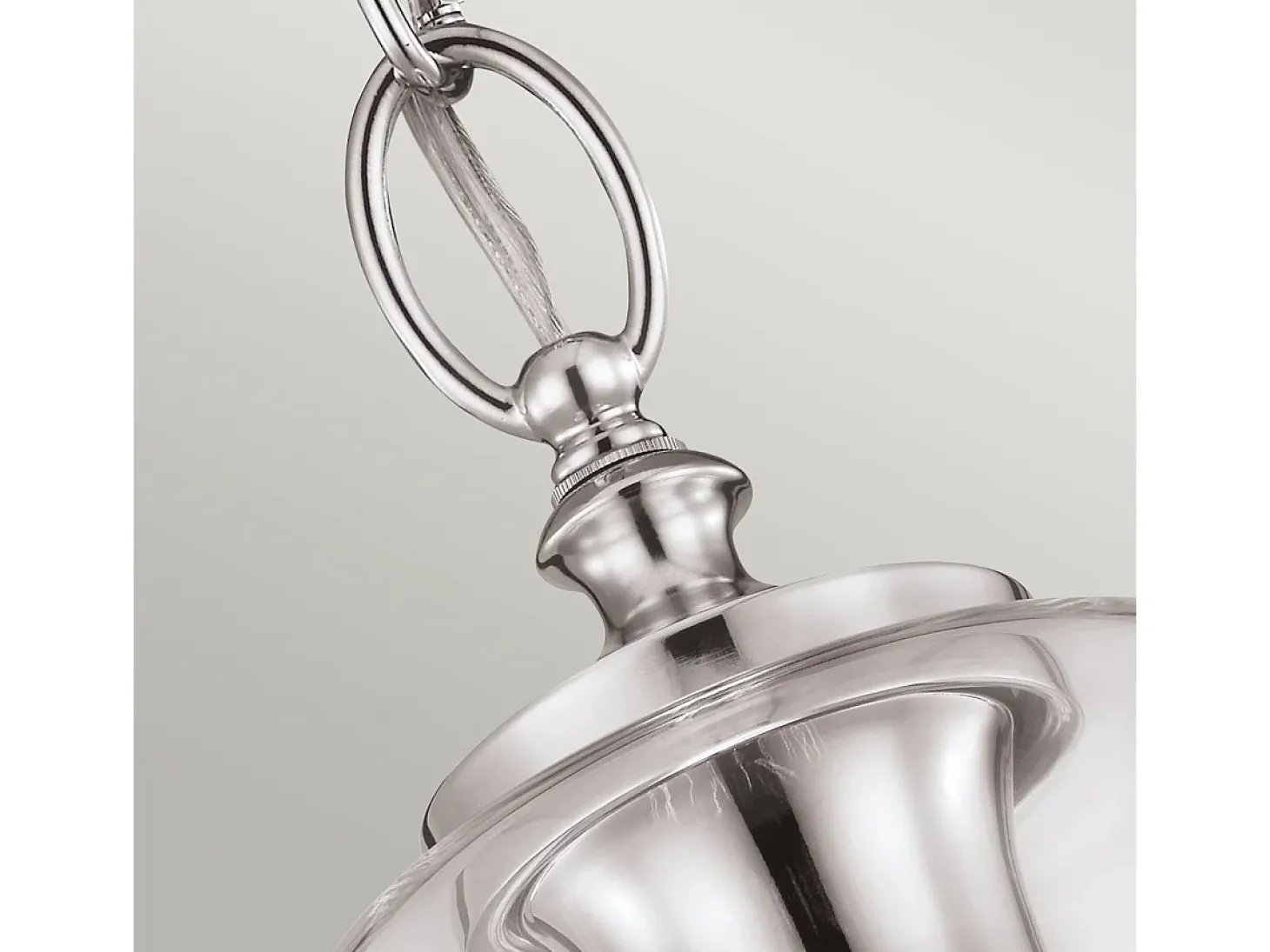Elstead Hounslow 1 Light Ceiling Mini Pendel Polerad Nickel, E27