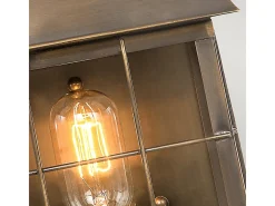 Elstead Hyde Park 1 Ljus Utomhus Vägglykta Lätt Massiv Mässing IP44, E27