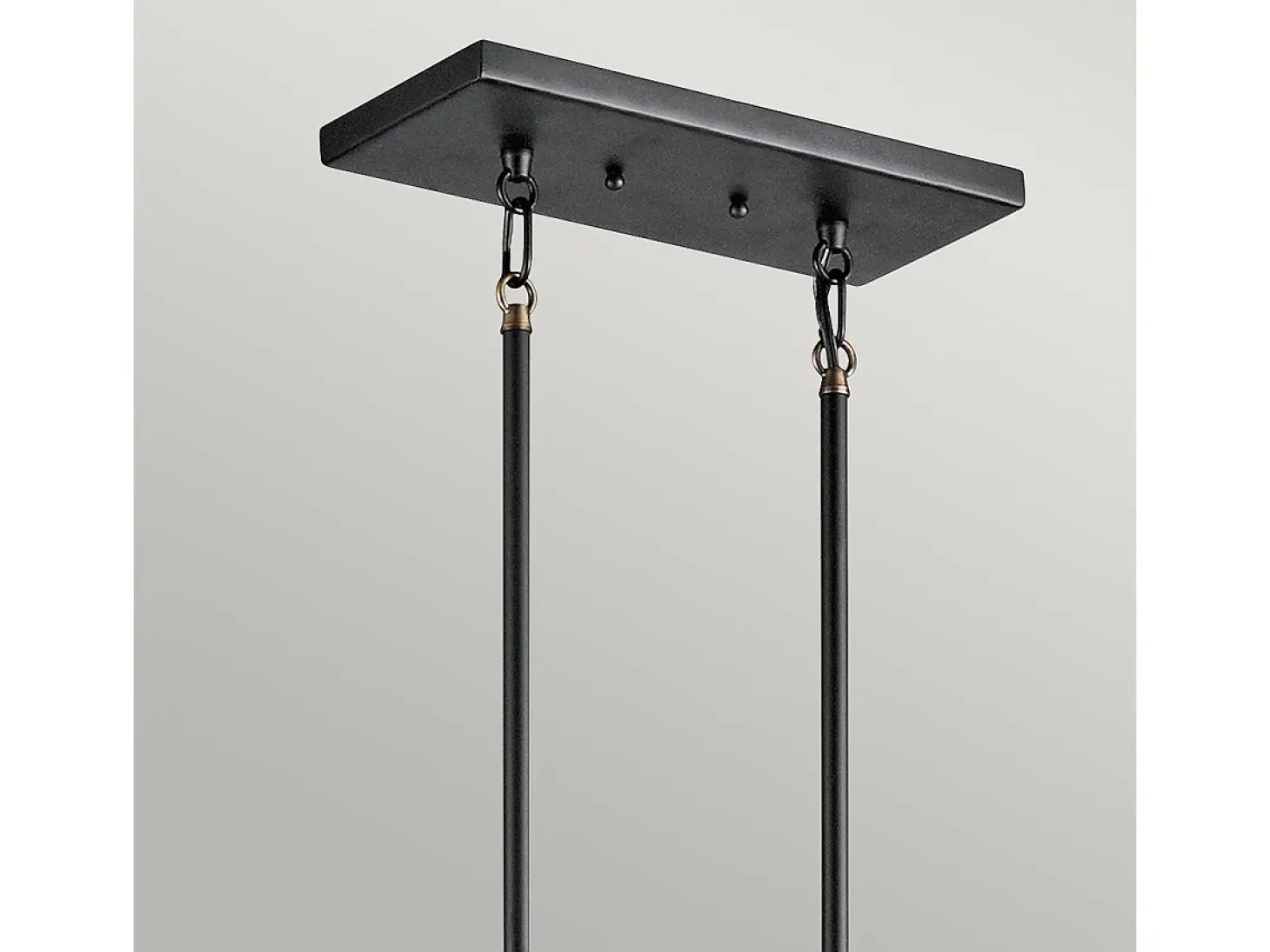 Elstead Imahn 5 Light Ceiling Chandelier Pendel Bar Light Black, Natural Brass, E27