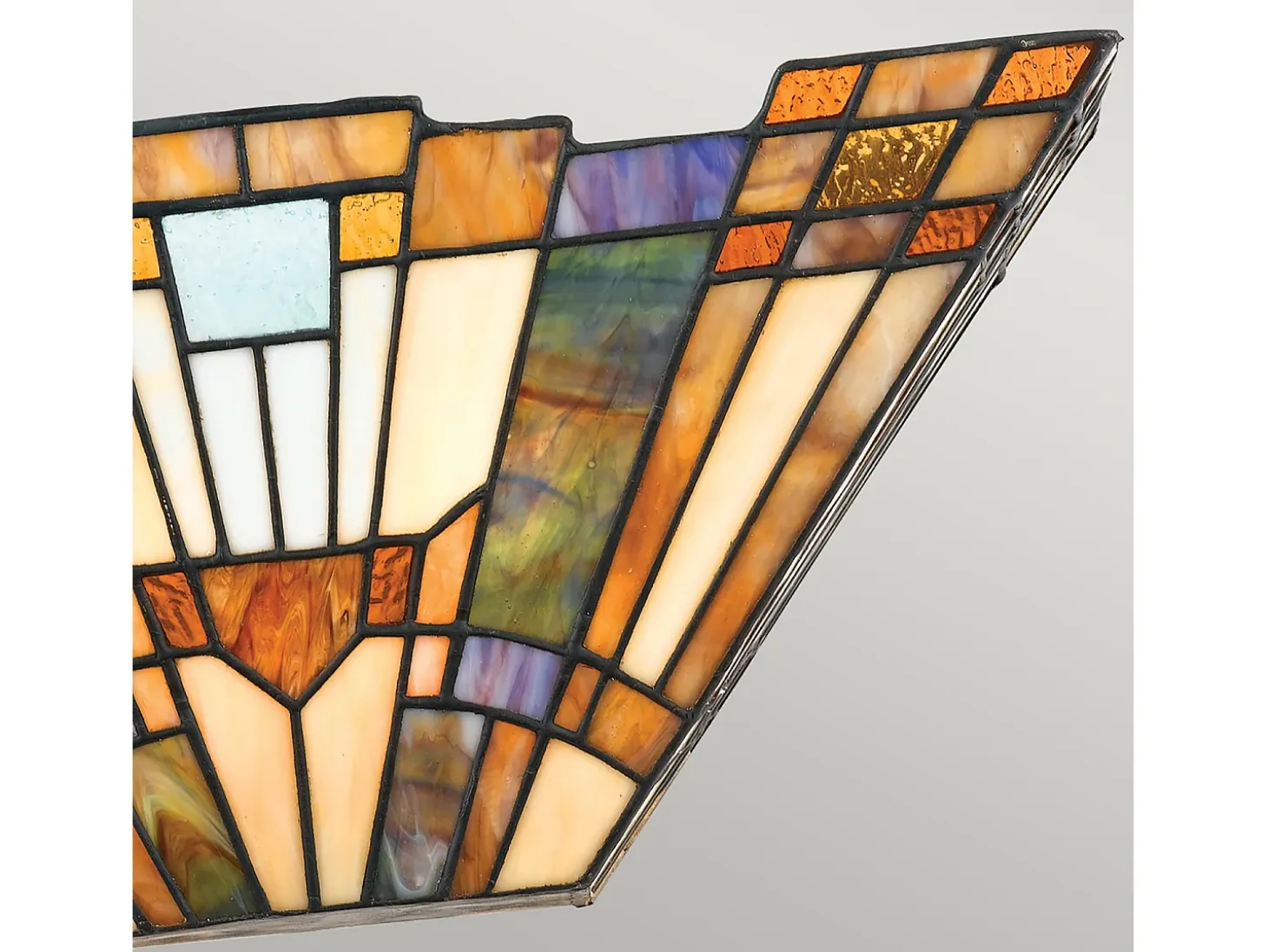 Elstead Inglenook 2 Lätt Tiffany Uplighters Tiffany glas, E14