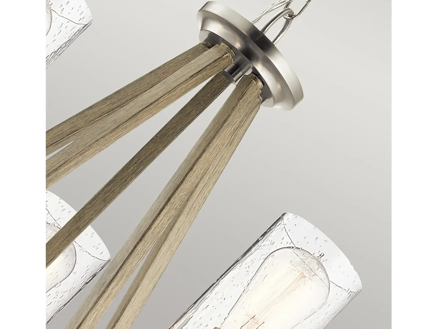 Elstead Kichler Deryn Multi Arm Pendel Takljus Distressed Antique Grey