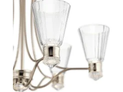 Elstead Kichler Kayva Integrerad LED multiarm taklampa polerad nickel, 3000K, IP44