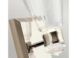 Elstead Kichler Kayva Integrerad LED-vägglampa polerad nickel, 3000K, IP44
