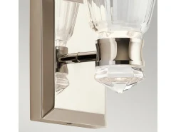 Elstead Kichler Kayva Integrerad LED-vägglampa polerad nickel, 3000K, IP44