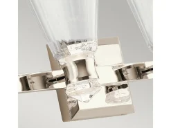 Elstead Kichler Kayva Integrerad LED-vägglampa polerad nickel, 3000K, IP44