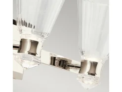 Elstead Kichler Kayva Integrerad LED-vägglampa polerad nickel, 3000K, IP44