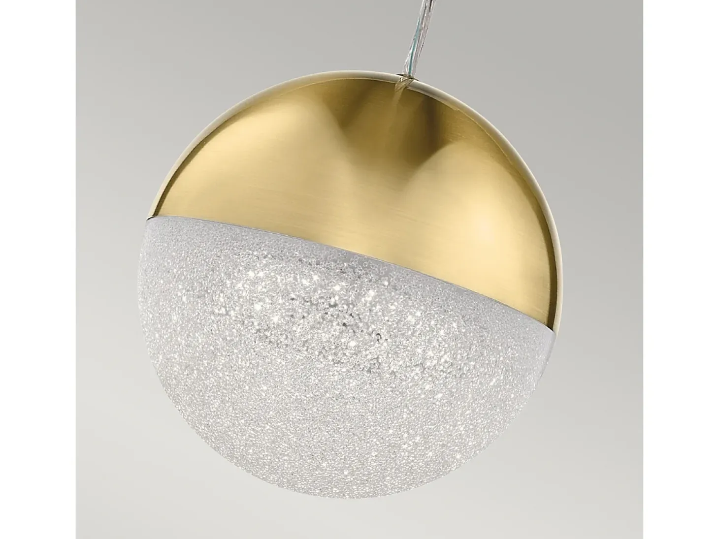 Elstead Kichler Moonlit Integrerad LED sfärisk taklampa Champagne Guld, 3000K