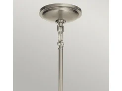 Elstead Kichler Tollis Globe Pendel Taklampa Borstad Nickel & Vit