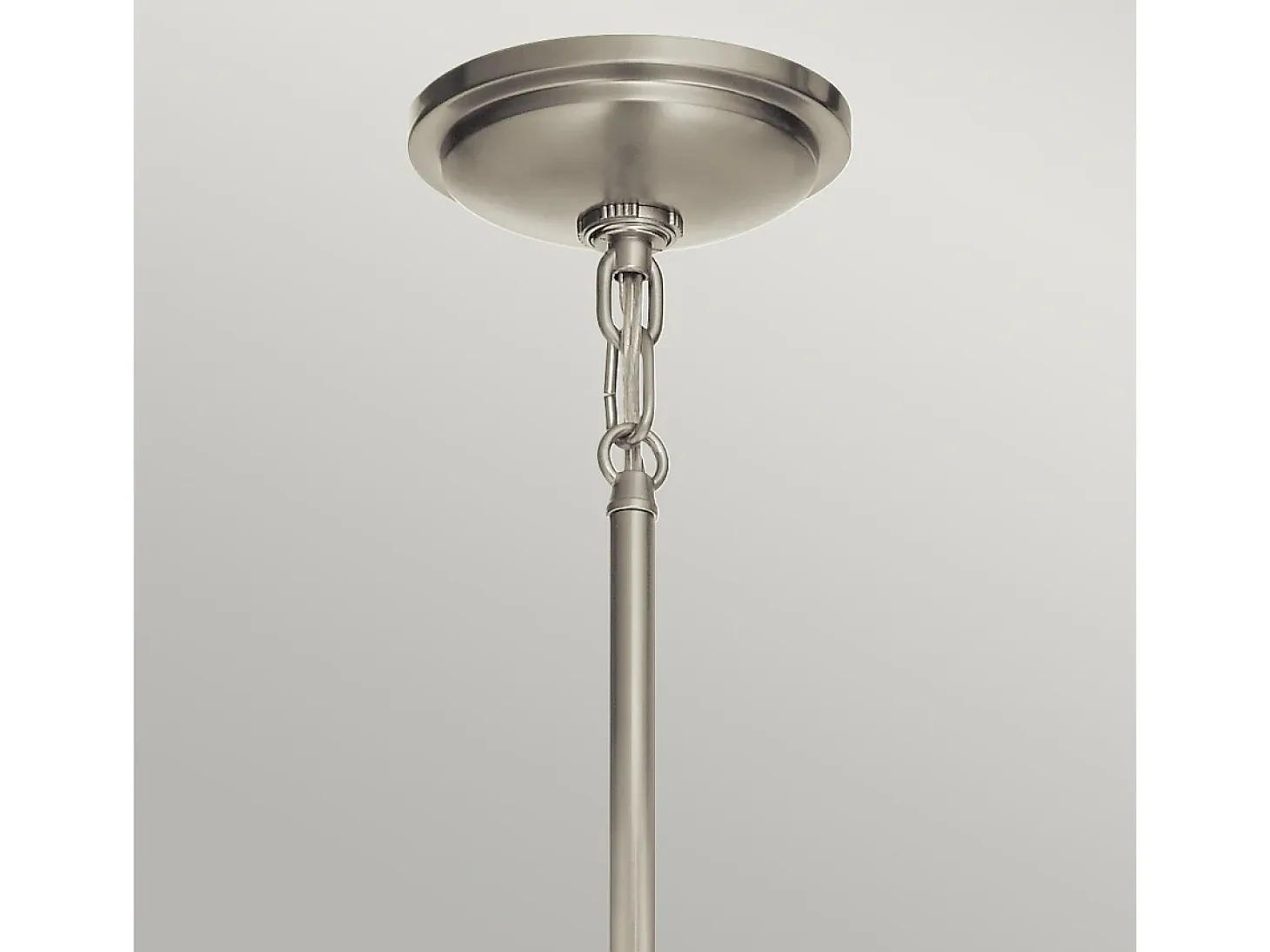 Elstead Kichler Tollis Globe Pendel Taklampa Borstad Nickel & Vit