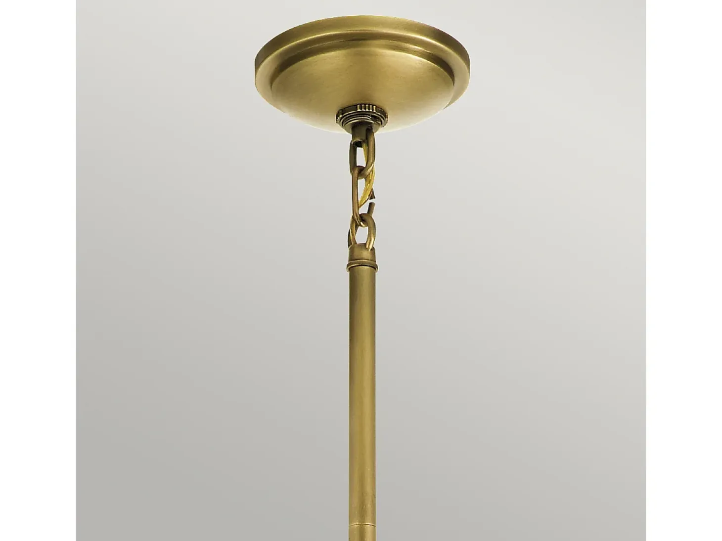 Elstead Kichler Tollis Globe Pendel Taklampa Natur Mässing & Vit