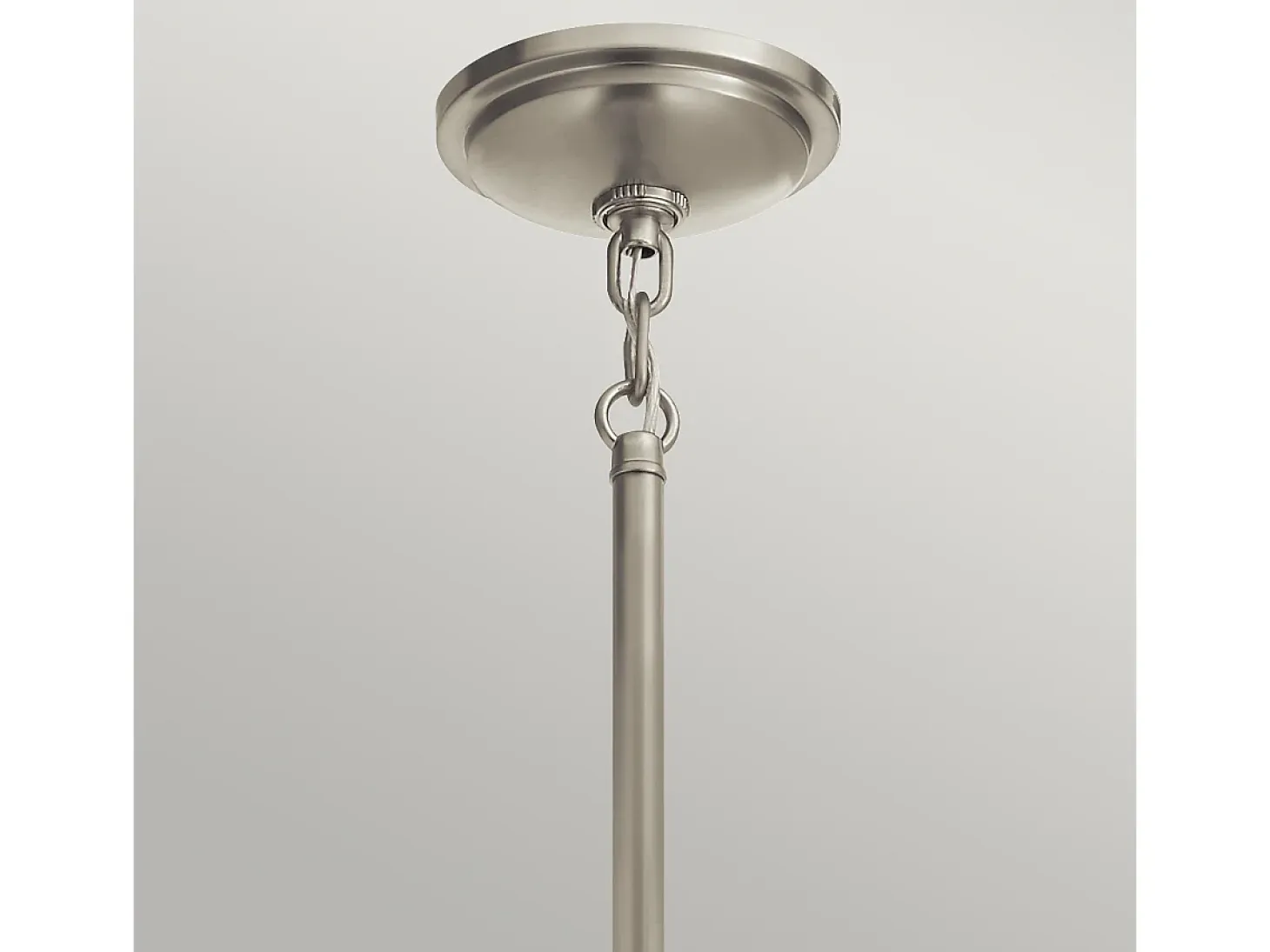 Elstead Kichler Tollis Globe Pendel Taklampa Borstad Nickel & Vit