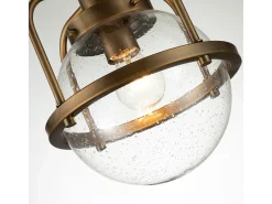 Elstead Kichler Triocent Globe Pendel Taklampa Natur Mässing, IP44