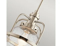 Elstead Kichler Triocent Globe Pendel Taklampa polerad nickel, IP44