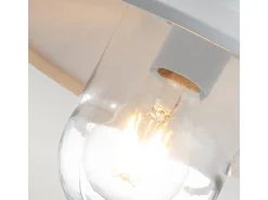 Elstead Klampenborg Outdoor Dome Vägglampa Vit, IP44