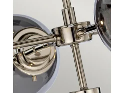 Elstead Kula 5 ljus ljuskrona, polerat nickel, E14