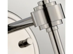 Elstead Kula 1 ljus vägglampa, polerad nickel, E14