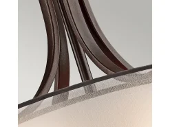 Elstead Lacey 4 Ljus Stort Runt Takhänge Mission Bronze, E27
