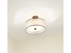 Elstead Lacey 4 Lätt semi-flush montering, Mission Bronze, E27