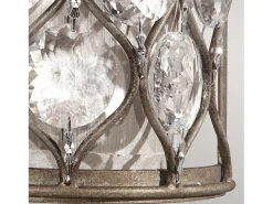 Elstead Lucia 1 ljus inomhusvägglampa polerat silver, E14