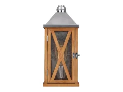 Elstead Lumiere 1 Ljus Utomhus Liten Vägglykta Ljus Natur Ek IP44, E27