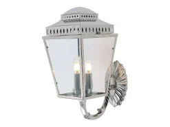 Elstead Mansion House 3 Ljus Utomhusvägglykta Ljuspolerad Nickel IP44, E14