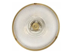 Elstead Mantle 2 Light Semi-Flush - Weathered Brass, E27
