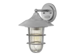Elstead Marina 1 Lätt Medium Utomhus Vägglykta Silver IP44, E27