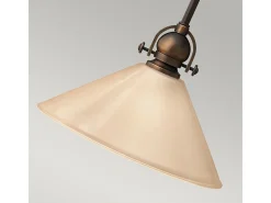 Elstead Mayflower 1 Light Dome Tak Mini Pendel Olde Bronze, E27
