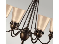 Elstead Mayflower 6 Ljus Multi Arm Ljuskrona Olde Bronze Finish, E27