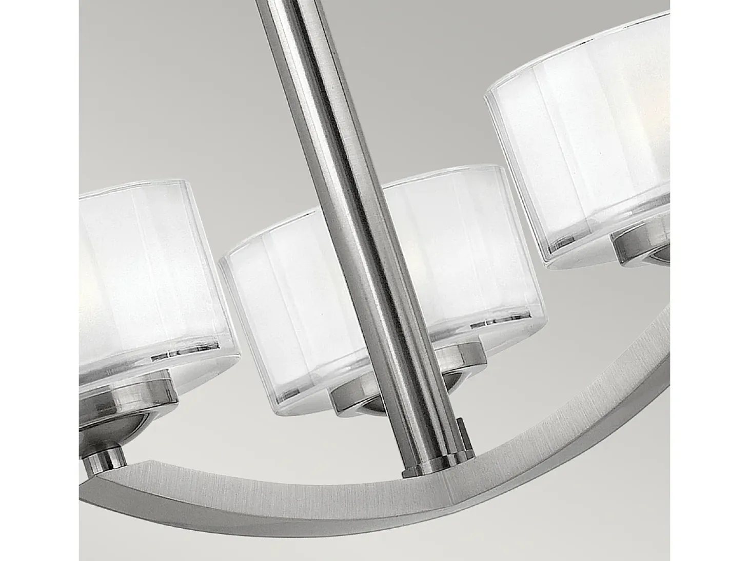 Elstead Meridian 3 Ljus Semi Spola Multi Arm Tak Ljus Borstad Nickel, G9