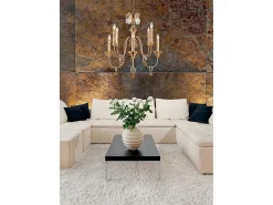 Elstead Mignon 8 ljus ljuskrona guld- och silverfinish, E14