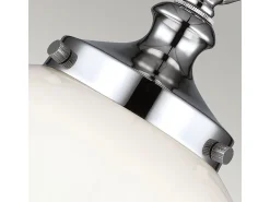 Elstead Parkman 1 ljus liten klot takhänge polerad nickel, E27