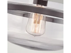 Elstead Penn Station 1 Ljus Semi Flush Ceiling Lätt Western Bronze, E27