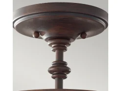 Elstead Pickering Lane 3 Ljus Semi Flush Ceiling Light Antik Brons, E14