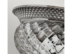 Elstead Plantation 2 Ljus Small Semi Flush Ceiling Light Polerad Antik Nickel, E27