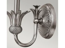 Elstead Plantation 1 ljus inomhusljus vägglampa polerad antik nickel, E14
