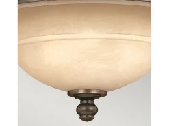 Elstead Plymouth 3 Ljus Semi Flush Ceiling Light Olde Bronze, E27