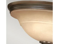 Elstead Plymouth 3 Ljus Semi Flush Ceiling Light Olde Bronze, E27