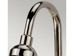 Elstead Provence 1 ljus inomhus kupol vägglampa polerad nickel, E27