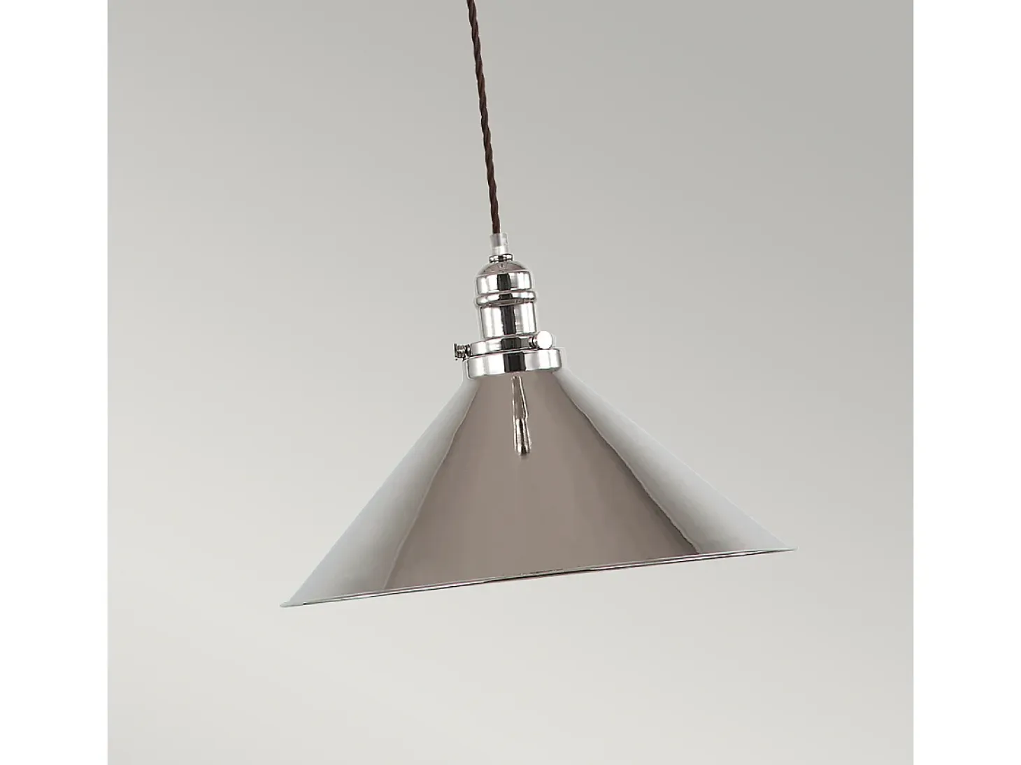 Elstead Provence 1 ljuskupol takhänge polerad nickel, E27