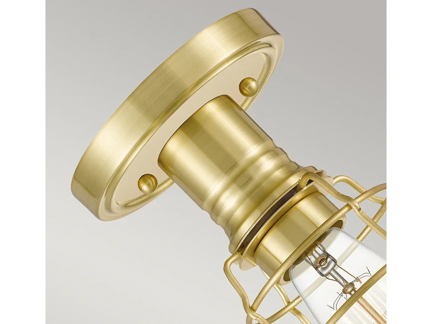 Elstead Quoizel Mixon Semi Flush Taklampa Borstad Mässing